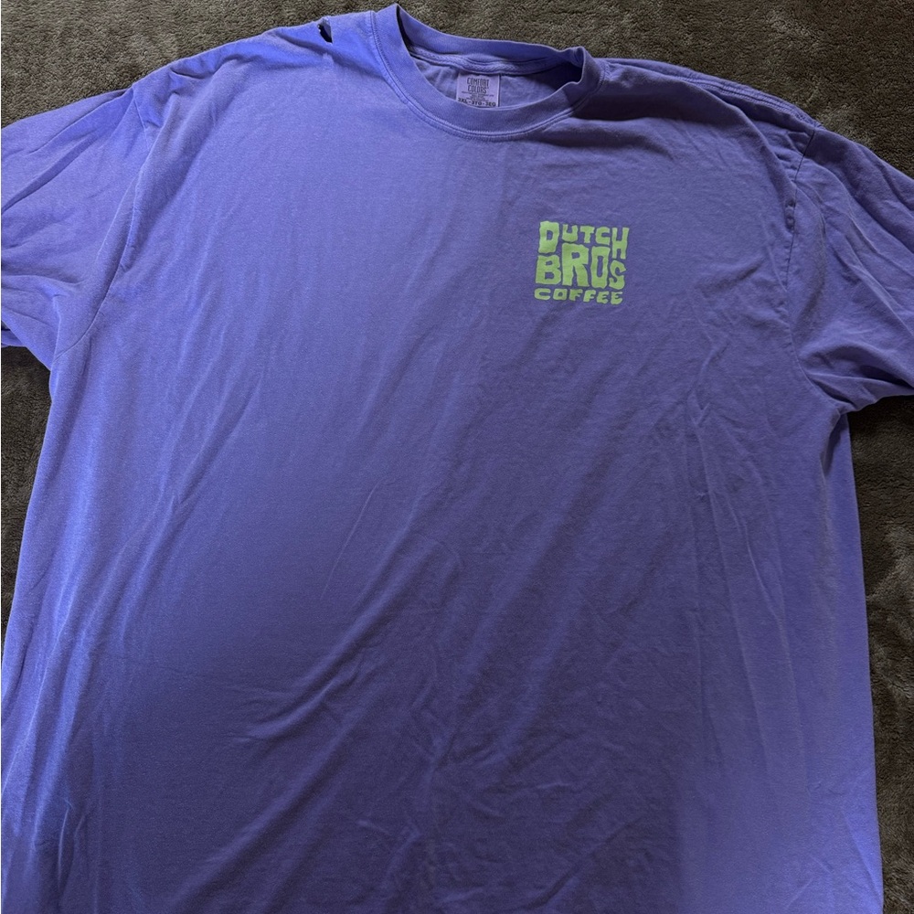 Dutch Bros Purple and Green Men's Tee